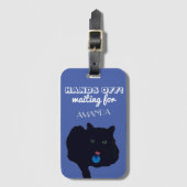 Hände weg! Gepäckanhänger aus Acryl (Vorderseite Vertikal)