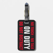 HÄNDE WEG! HALTEN SIE DEN HUND INSTAND GEPÄCKANHÄNGER (Rückseite vertikal)