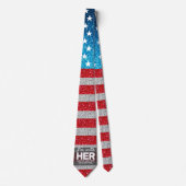 Hände weg ich bin mit ihrem Trans Rights American Krawatte (Vorderseite)