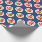 Hände weg! Keine Touch! Geschenkpapier (Ecke)