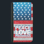 Hände weg Liebe Fortschritt Amerika Flag Glitzer Geldbeutel Hülle Für Das Samsung Galaxy S5<br><div class="desc">Frieden, Liebe, Fortschritt! Protest friedlich mit dieser rot, weiß und blau amerikanischen Flagge mit Imitats Glitzer FX. Dieser Fall symbolisiert den anhaltenden Kampf für zivile Rechte und Menschenwürde. Die Anti-Trump-Proteste lösten ein Feuer kollektiven Widerstands in den Vereinigten Staaten aus. Dieser Fall spricht nicht nur von diesem entscheidenden Moment in der...</div>
