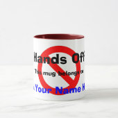 Hände weg - meine Tasse (Zentrum)