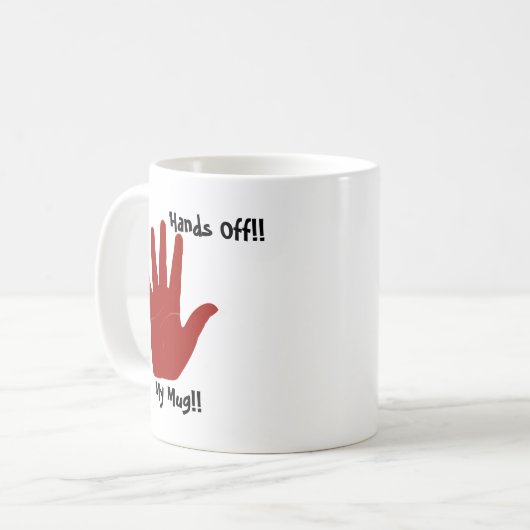 Hände weg, meine Tasse (Vorderseite Links)