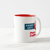 Hände weg!Personalisiert Zweifarbige Tasse (VorderseiteRechts)