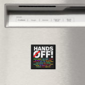 Hände weg Protest für Männer Frauen Magnet (In Situ (Geschirrspüler))
