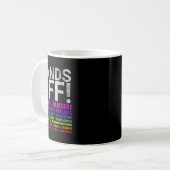Hände weg Protest Kämpfe Widerstehen Schützen Männ Kaffeetasse (Vorderseite Links)