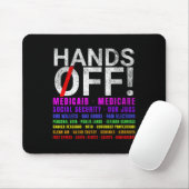 Hände weg Protest Kämpfe Widerstehen Schützen Männ Mousepad (Mit Mouse)