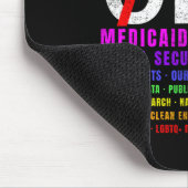 Hände weg Protest Kämpfe Widerstehen Schützen Männ Mousepad (Ecke)