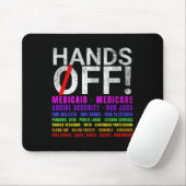 Hände weg Protest Kämpfe Widerstehen Schützen Männ Mousepad (Mit Mouse)