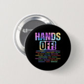 Hände weg Protest Sozialversicherung und Medicare  Button (Vorne & Hinten)