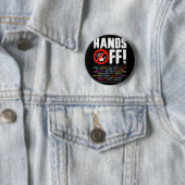 Hände weg Protest Sozialversicherung und Medicare Button (Beispiel)