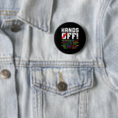 Hände weg Protest Sozialversicherung und Medicare Button (Beispiel)