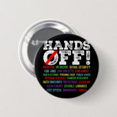Hände weg Protest Sozialversicherung und Medicare Button (Vorne & Hinten)