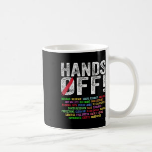 Hände weg Protest Sozialversicherung und Medicare Kaffeetasse