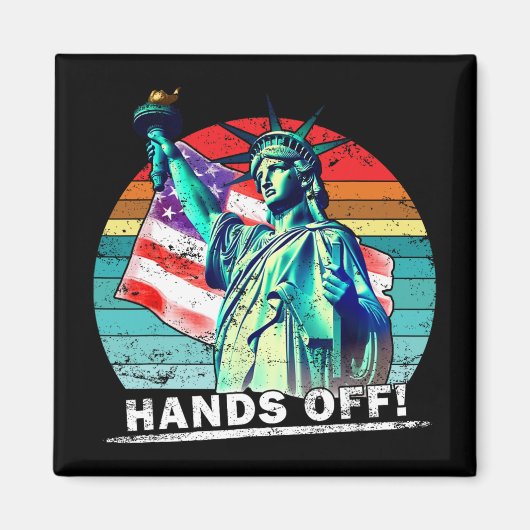 Hände weg Protest Sozialversicherung und Medicare  Magnet (Vorne)