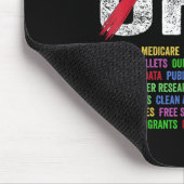 Hände weg Protest Sozialversicherung und Medicare Mousepad (Ecke)