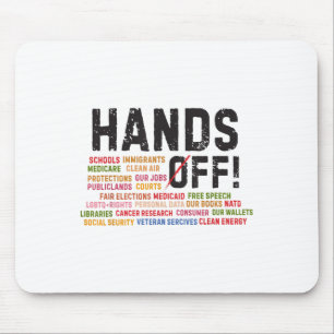 Hände weg Protest Sozialversicherung und Medicare Mousepad