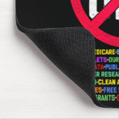 Hände weg Protest Sozialversicherung und Medicare Mousepad (Ecke)