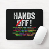 Hände weg Protest Sozialversicherung und Medicare Mousepad (Mit Mouse)
