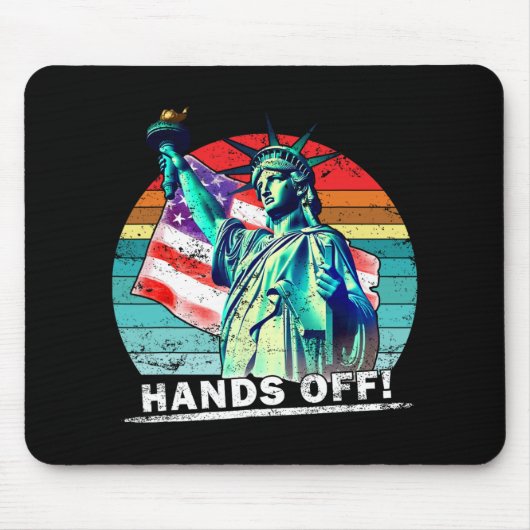 Hände weg Protest Sozialversicherung und Medicare  Mousepad (Vorne)