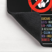 Hände weg Protest Sozialversicherung und Medicare Mousepad (Ecke)