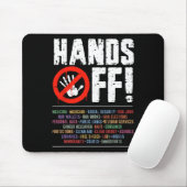 Hände weg Protest Sozialversicherung und Medicare Mousepad (Mit Mouse)