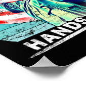 Hände weg Protest Sozialversicherung und Medicare  Poster (Ecke)