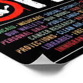 Hände weg Protest Sozialversicherung und Medicare Poster (Ecke)