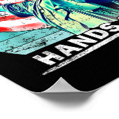 Hände weg Protest Sozialversicherung und Medicare  Poster (Ecke)