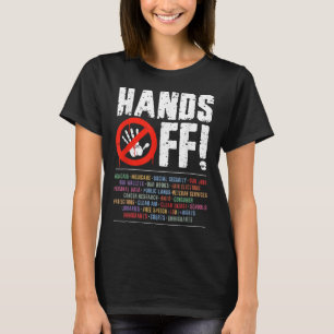 Hände weg Protest Sozialversicherung und Medicare  T-Shirt