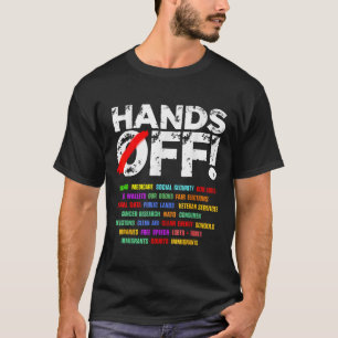 Hände weg Protest Sozialversicherung und Medicare T-Shirt