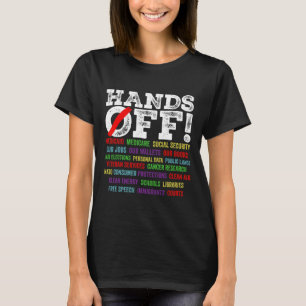 Hände weg Protest Sozialversicherung und Medicare T-Shirt
