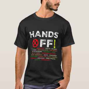 Hände weg Protest Sozialversicherung und Medicare T-Shirt