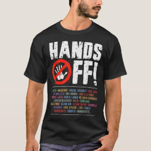 Hände weg Protest Sozialversicherung und Medicare T-Shirt