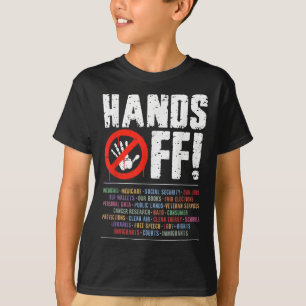 Hände weg Protest Sozialversicherung und Medicare T-Shirt
