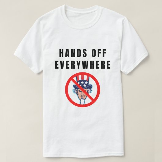 Hände weg überall T-Shirt (Design vorne)
