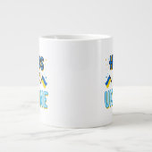 Hände weg von der Ukraine Spezialität Jumbo-Tasse (Vorderseite)