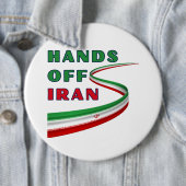 Hände weg von Iran Button (Beispiel)