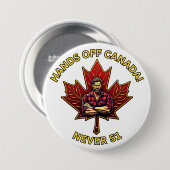 Hände weg von Kanada, Nie 51, Ahornleaf Lumberjack Button (Vorne & Hinten)