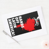 Hände weg von Lateinamerika! Rechteckiger Aufkleber (Umschlag)