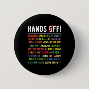 Hände weg von Medicaid Medicare Social Security Tr Button