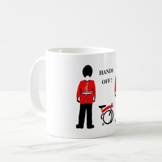 Hände weg von meinem Brompton Kaffeetasse (Vorderseite Links)