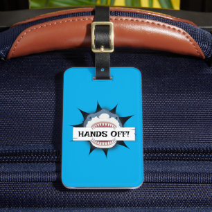 Hände weg von meinem Gepäck-Funny-Shark-Angriff Gepäckanhänger