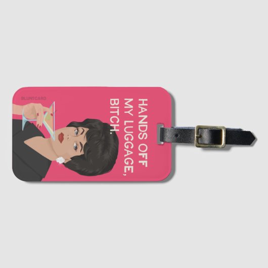 Hände weg von meinem Gepäck… Gepäckanhänger (Vorderseite (Horizontal))