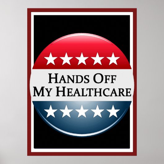 Hände weg von meinem Gesundheitspopster Poster (Vorne)