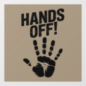 Hände weg von meinem Land mein Körper Medicare Pol Fensteraufkleber (Blatt)