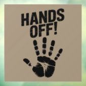 Hände weg von meinem Land mein Körper Medicare Pol Fensteraufkleber (Blatt 3)