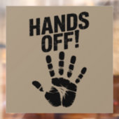 Hände weg von meinem Land mein Körper Medicare Pol Fensteraufkleber (Blatt 2)