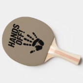 Hände weg von meinem Land mein Körper Medicare Pol Tischtennis Schläger (Seitenansicht)