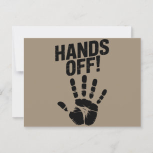 Hände weg von meinem Land, meinem Körper, Medicare Postkarte